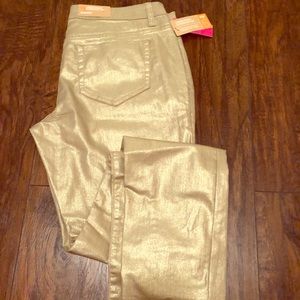 Size 11 skinny gold jeans
